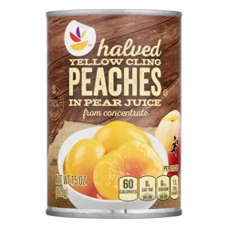 Giant Halved Yellow Cling Peaches in Pear Juice