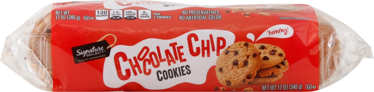 slide 6 of 12, Signature Select Chocolate Chip Cookies 12 oz, 12 oz