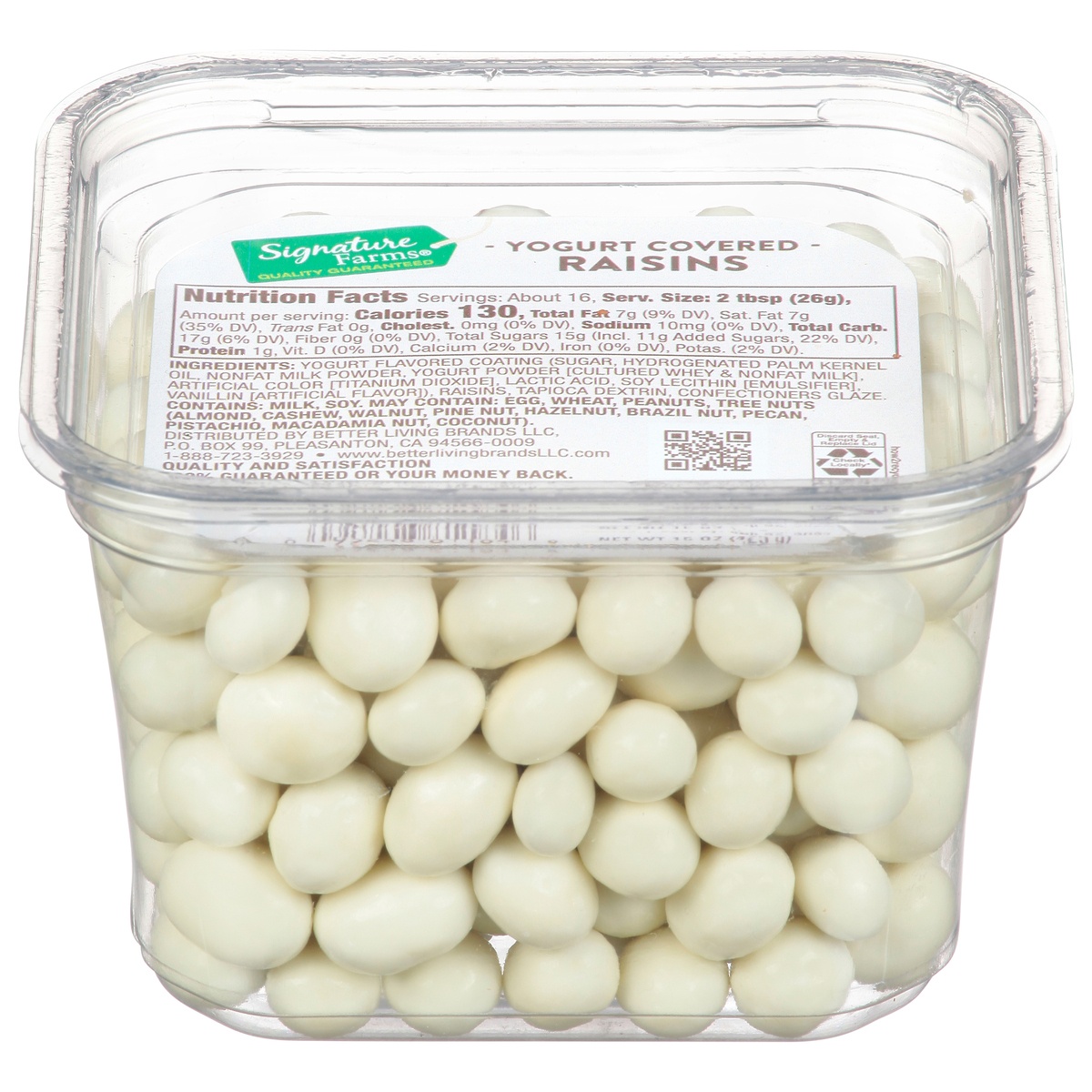 slide 1 of 1, Lehi Valley Yogurt Raisins,