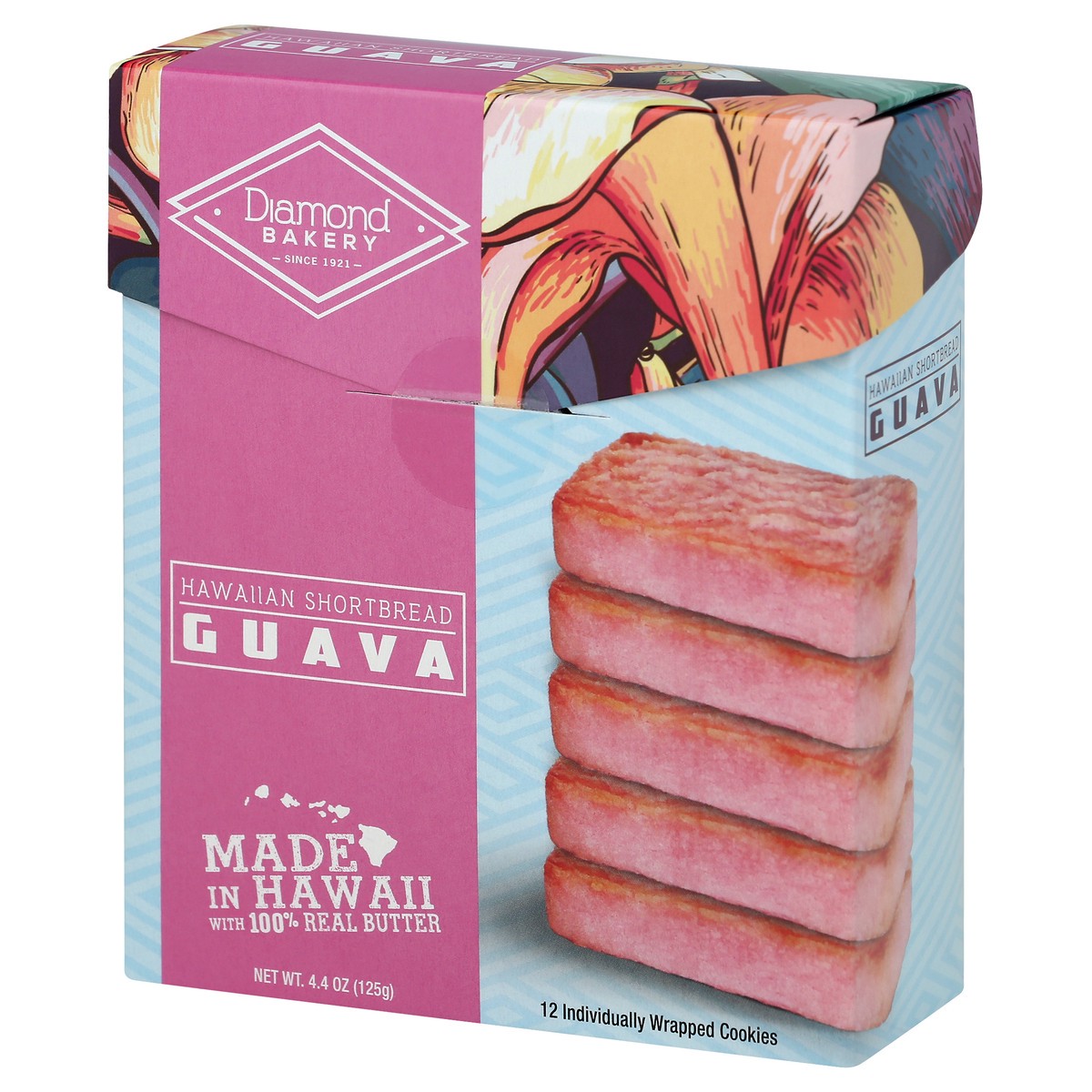 slide 3 of 10, Diamond Bakery Cookies Hawaiian Shortbread Guava, 12 ct; 4.4 oz