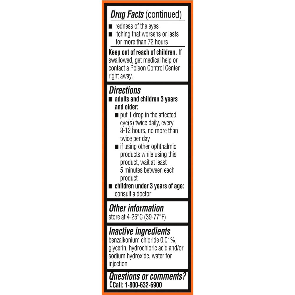 slide 8 of 8, Kroger Eye Itch Relief Drops, 0.17 fl oz