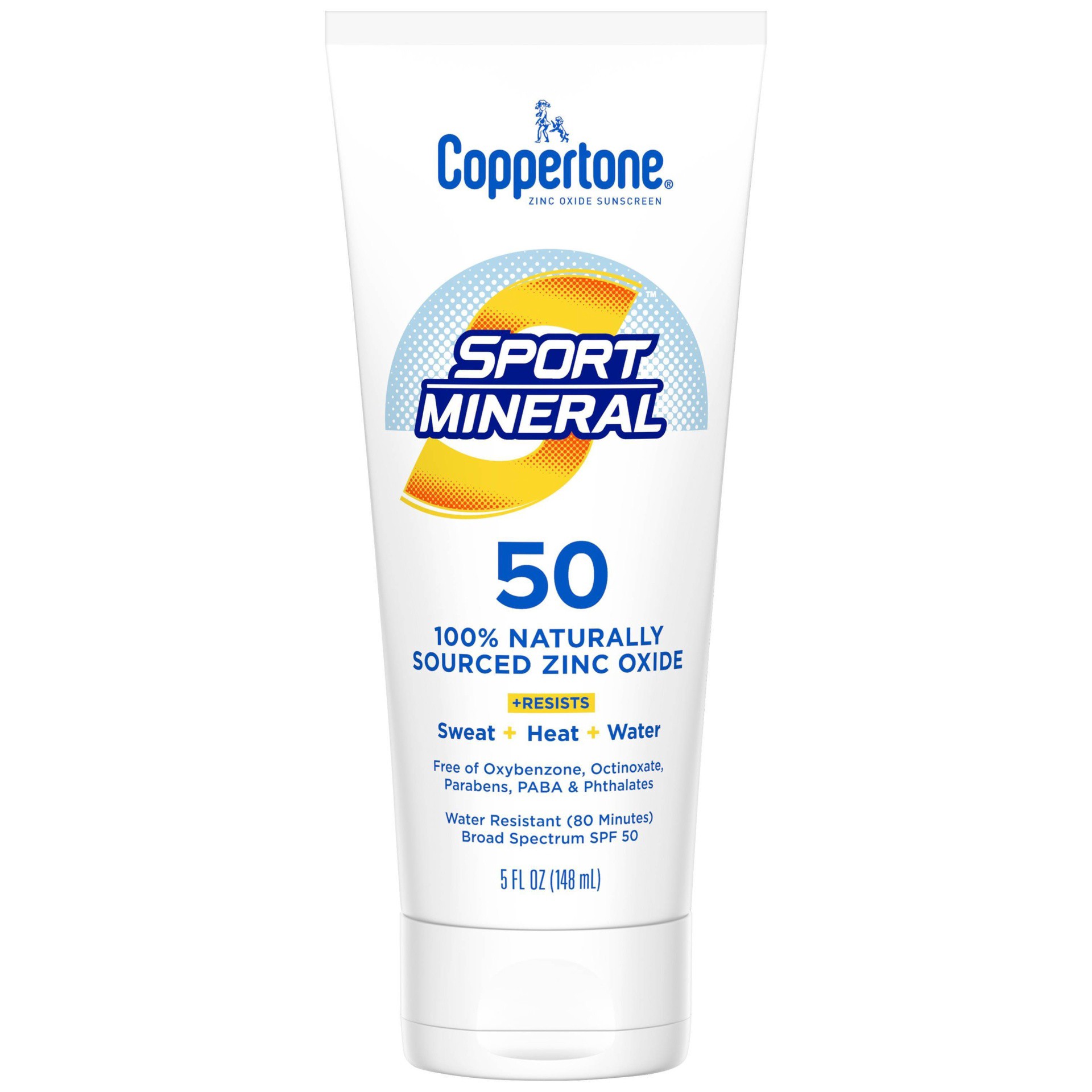 slide 1 of 3, Coppertone Sport Mineral Broad Spectrum SPF 50 Sunscreen 5 fl oz, 5 fl oz