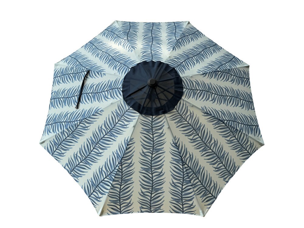 slide 1 of 1, SDS for HD Designs Palm Feather Market Umbrella, 9 ft