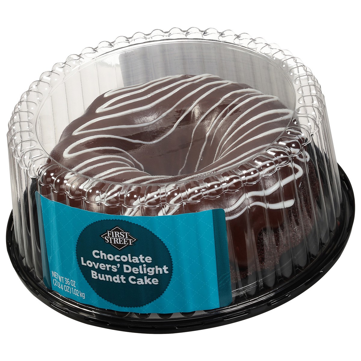 slide 2 of 4, First Street Chocolate Lovers Bundt Cake, 36 oz