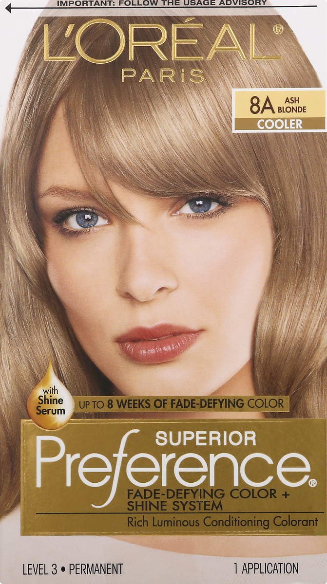 slide 1 of 11, L'Oréal Ash Blonde 8A Cooler Permanent Haircolor 1 ea, 1 ct