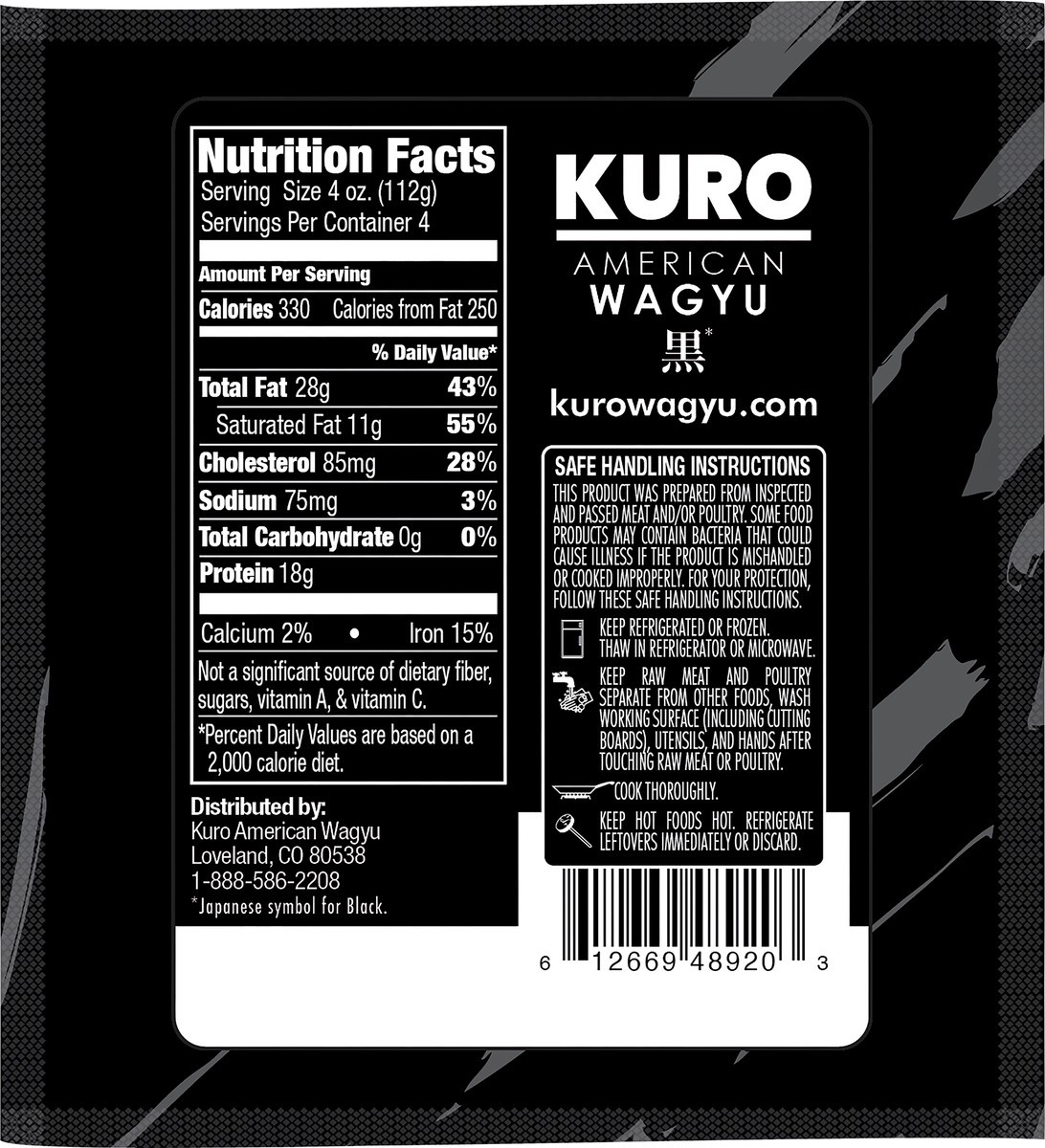 slide 4 of 8, Kuro American Wagyu Ground Beef, 16 oz