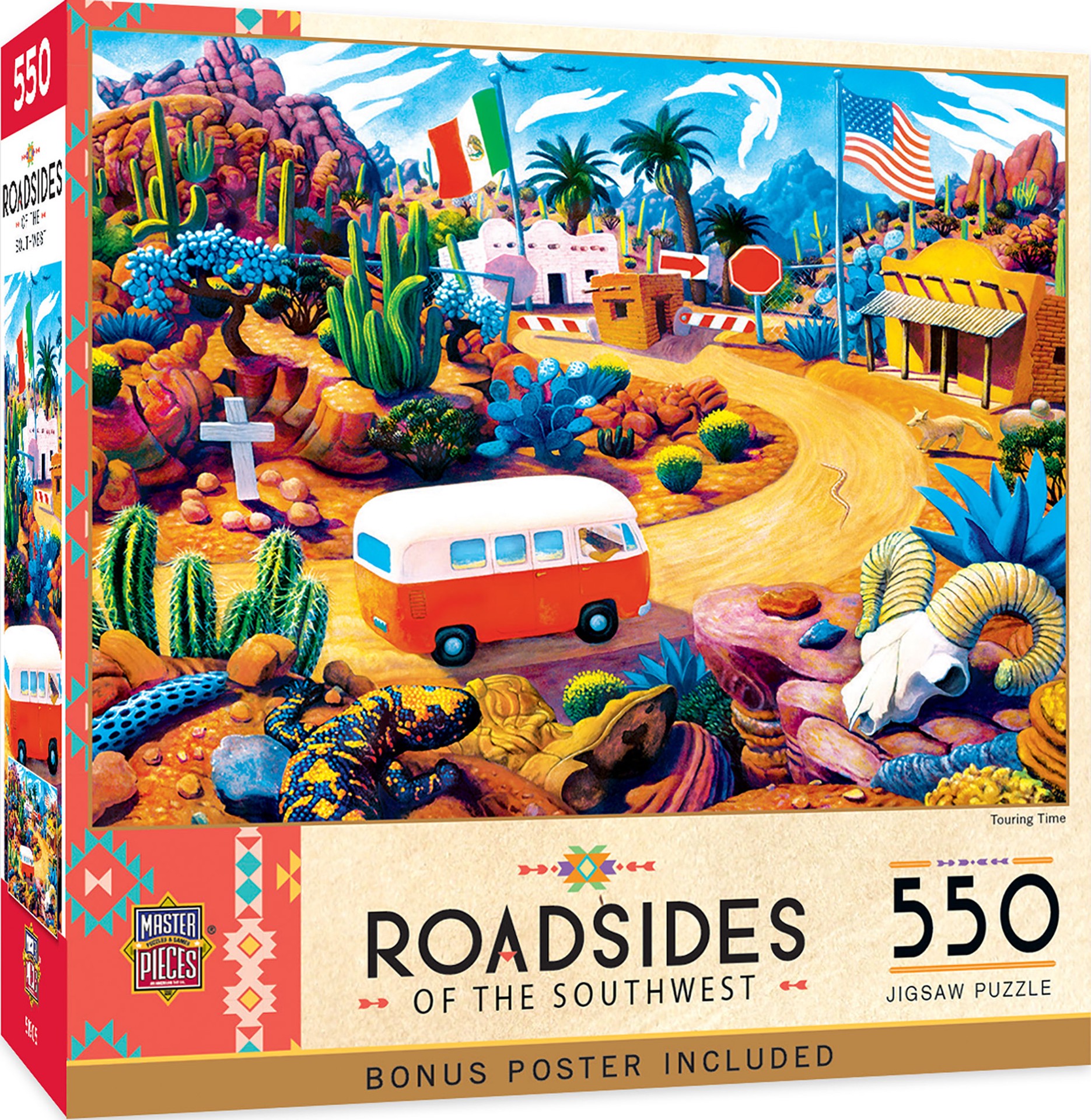 slide 2 of 6, Masterpieces Roadsides of the Southwest - Touring Time 500 Piece Puzzle, 550 ct