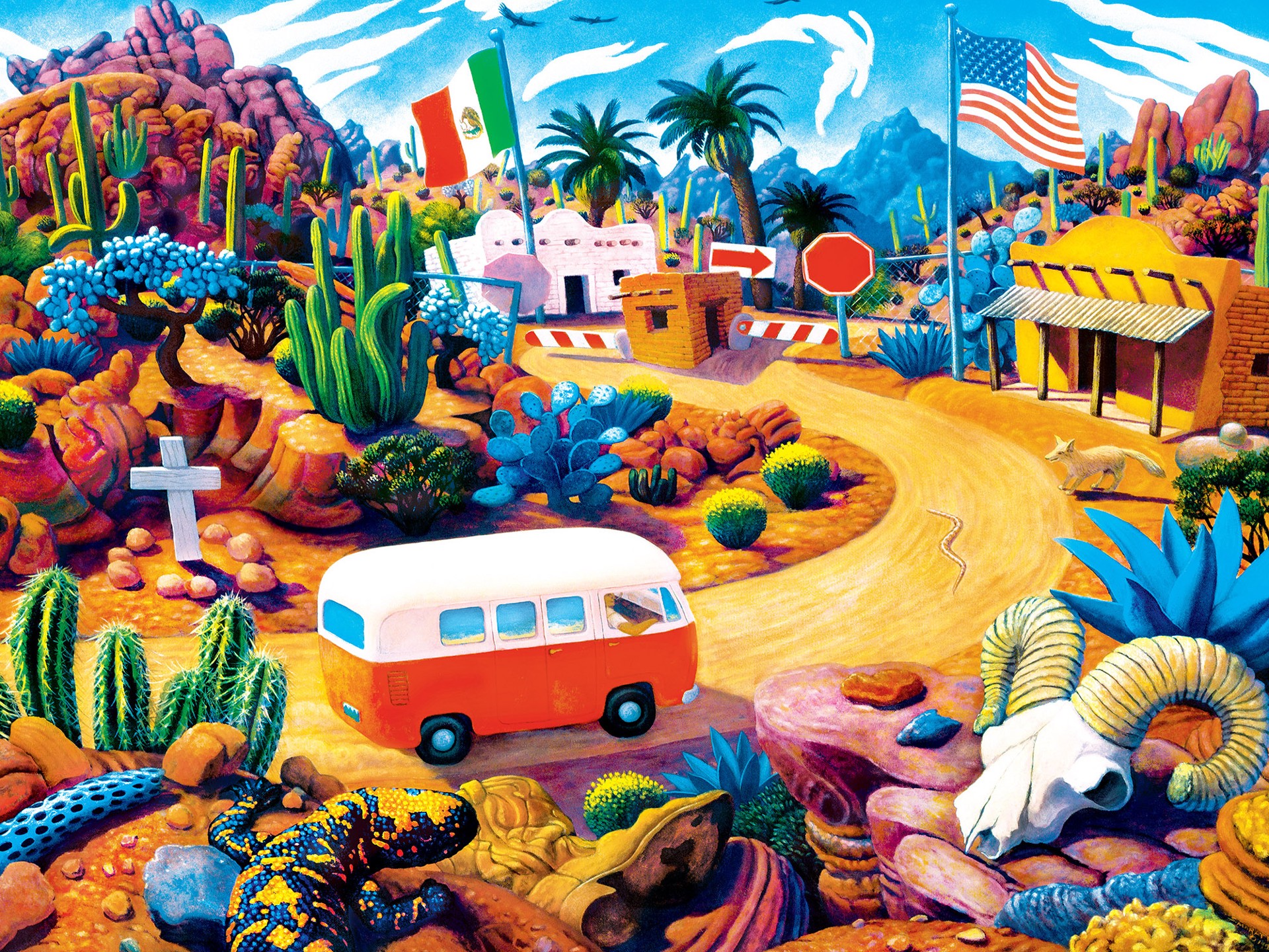 slide 5 of 6, Masterpieces Roadsides of the Southwest - Touring Time 500 Piece Puzzle, 550 ct