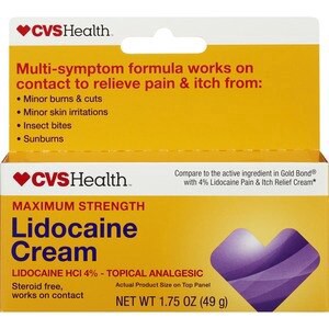 slide 1 of 1, CVS Health Maximum Strength Lidocaine Cream, 1.75 Oz, 1 ct