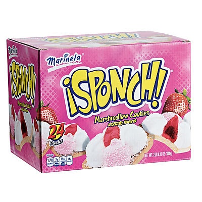 slide 1 of 1, Marinela ¡Sponch!  Marshmallow Cookies, 24 ct