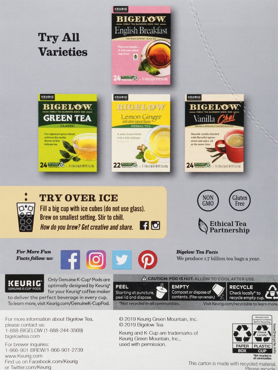 slide 7 of 9, Bigelow K-Cup Pods Earl Grey Black Tea Pods - 24 ct, 24 ct