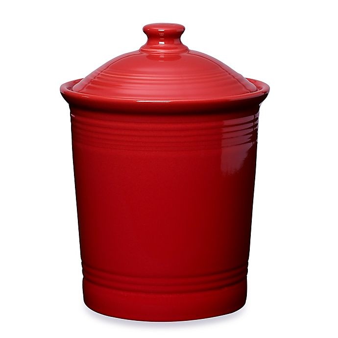 slide 1 of 3, Fiesta Large Canister - Scarlet, 1 ct