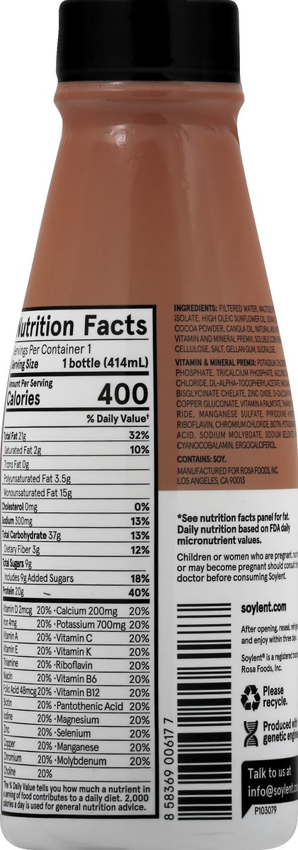 slide 5 of 11, Soylent Drink Cacao- 14 fl oz, 14 fl oz