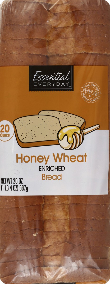 slide 5 of 6, Essential Everyday Honey Wheat Bread, 20 oz