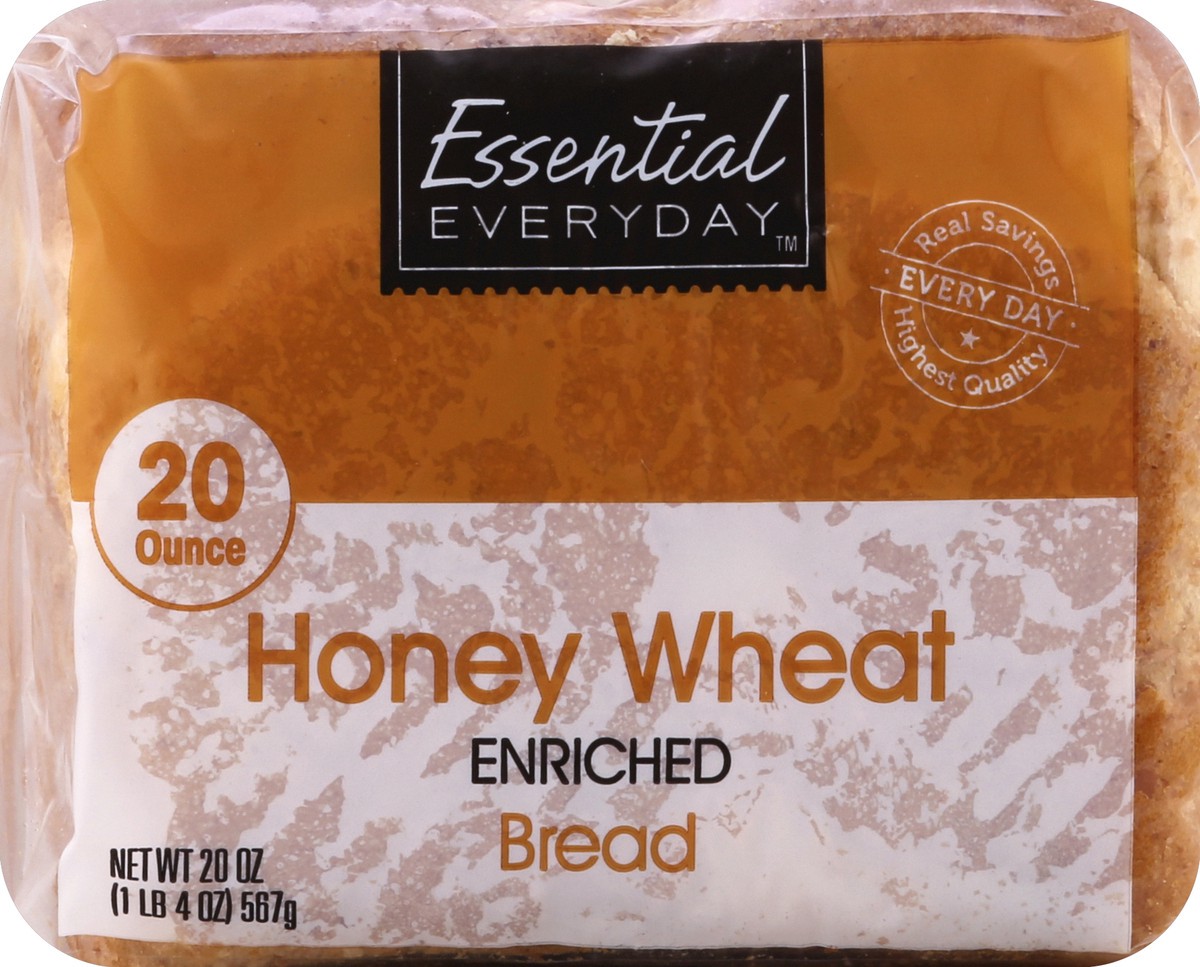 slide 4 of 6, Essential Everyday Honey Wheat Bread, 20 oz
