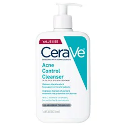 CeraVe Acne Control Cleanser 2% Salicylic Acid Facial Cleansing Acne Treatment