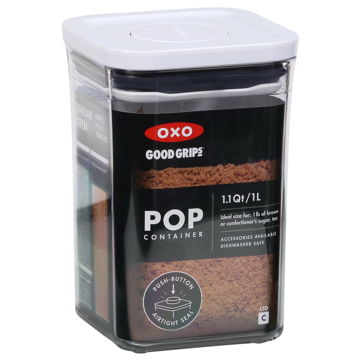 slide 4 of 9, Oxo Good Grips Pop Square Container, 1 ct