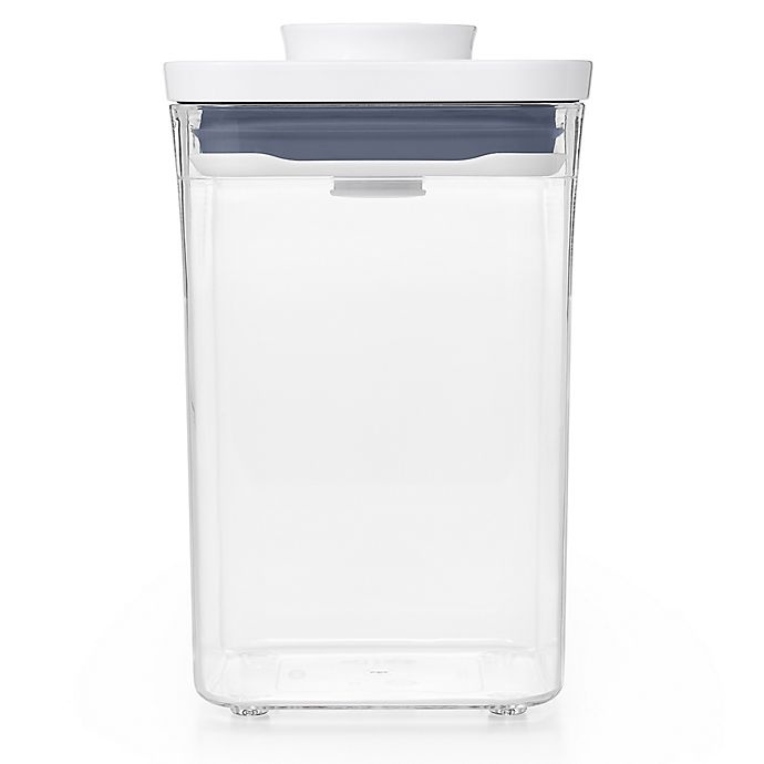 slide 2 of 4, OXO Good Grips POP Square Short Food Storage Container, 1.1 qt