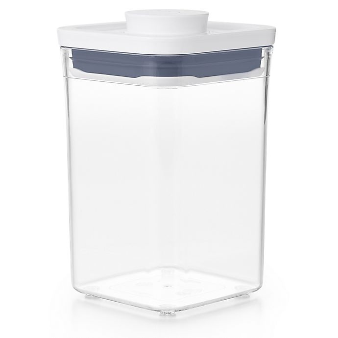 slide 3 of 4, OXO Good Grips POP Square Short Food Storage Container, 1.1 qt