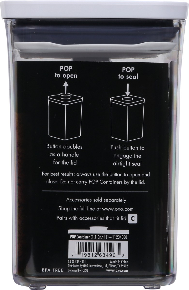 slide 7 of 9, Oxo Good Grips Pop Square Container, 1 ct
