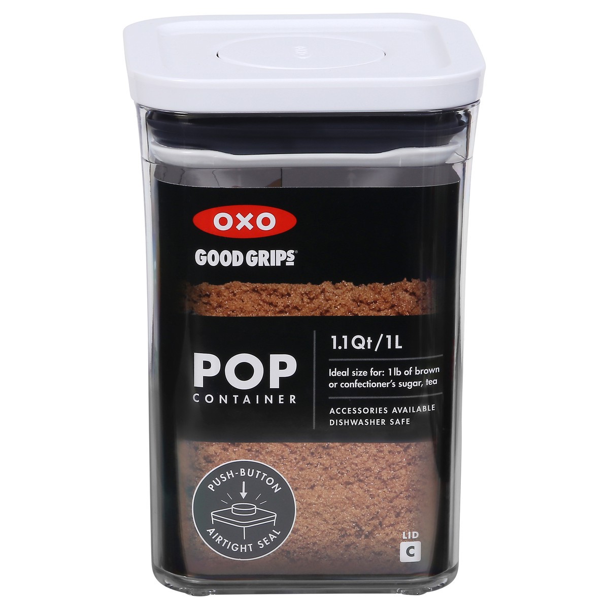 slide 1 of 9, Oxo Good Grips Pop Square Container, 1 ct