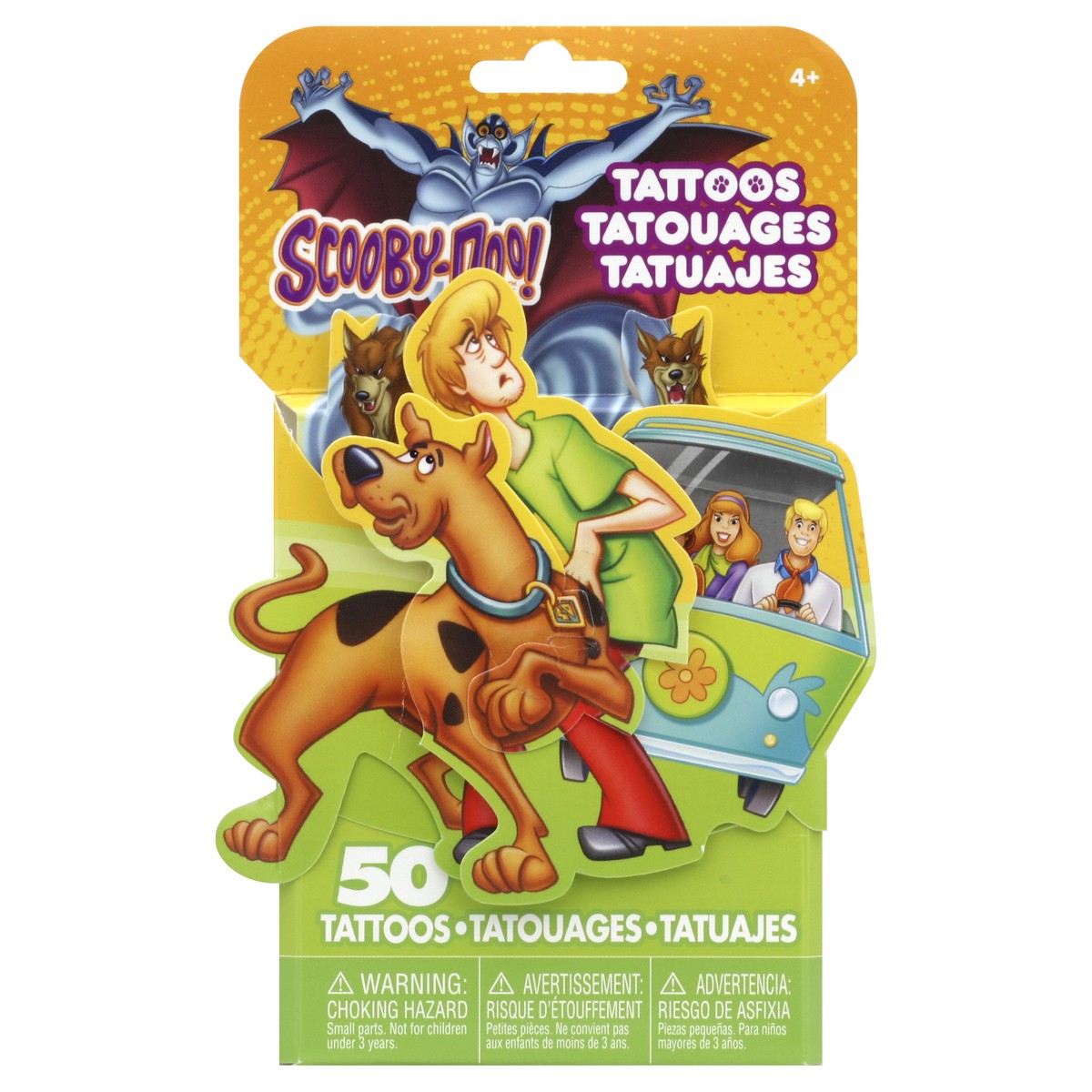 slide 2 of 2, Scooby Doo Temporary Tattoos 50 ea, 50 ct