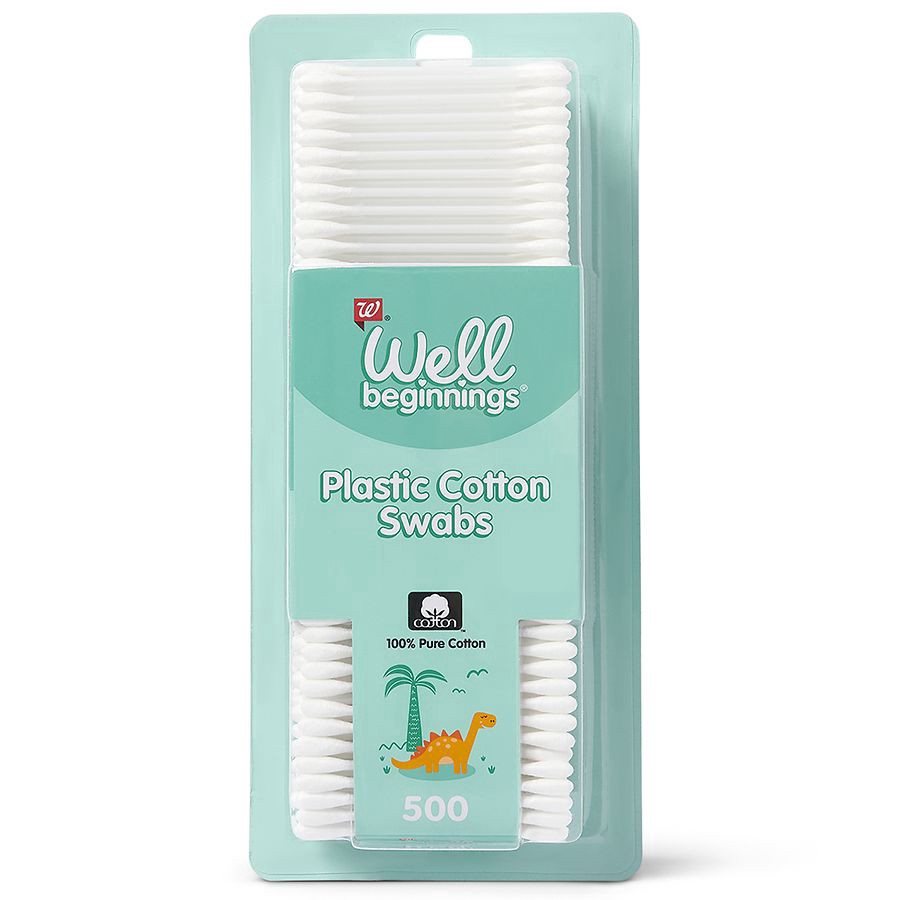 slide 1 of 2, Walgreens Cotton Swabs Plastic, 500 ct