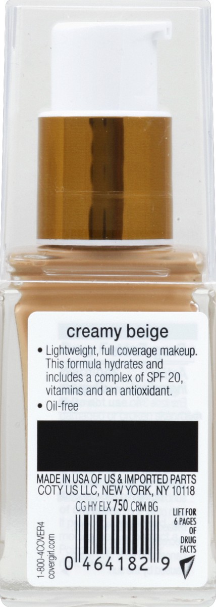 slide 4 of 6, Covergirl Vitalist Healthy Elixir Foundation - 750 Creamy Beige, 1 oz