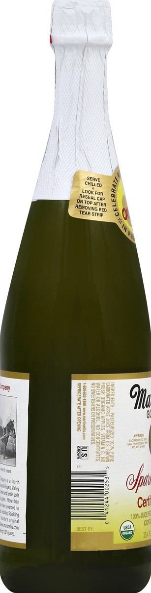 slide 2 of 4, Martinelli's Sparkling Cider, Organic - 25.4 fl oz, 25.4 fl oz