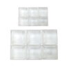 slide 2 of 25, Super Sliders Assorted 1/2" & 3/4" Square Bumpers, Clear, 12 ct