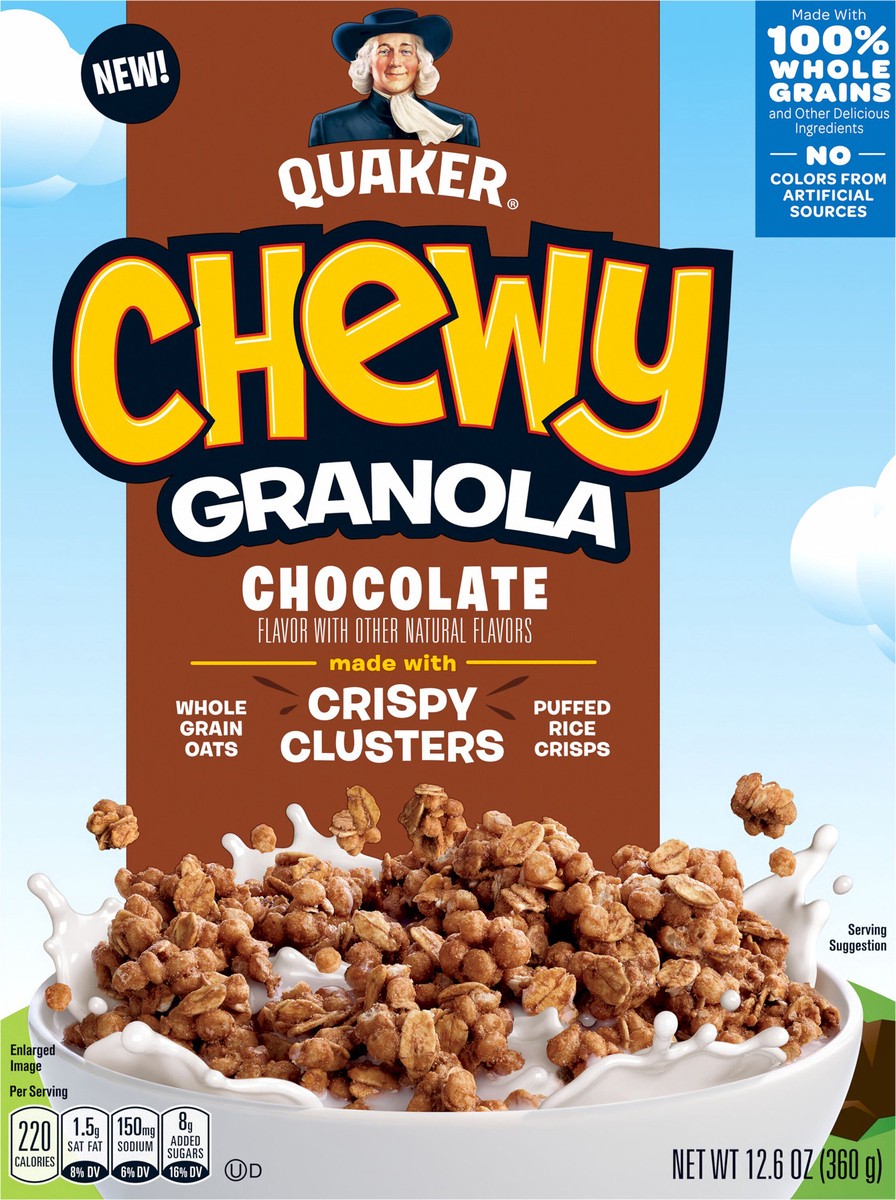 slide 4 of 6, Quaker Chewy Granola Chocolate 12.6 Oz, 12.6 oz