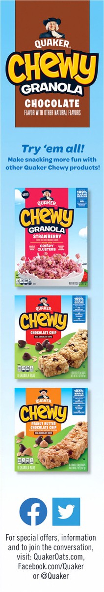 slide 5 of 6, Quaker Chewy Granola Chocolate 12.6 Oz, 12.6 oz