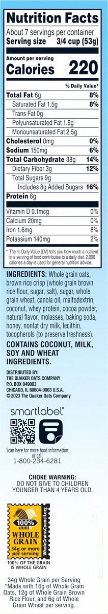 slide 6 of 6, Quaker Chewy Granola Chocolate 12.6 Oz, 12.6 oz