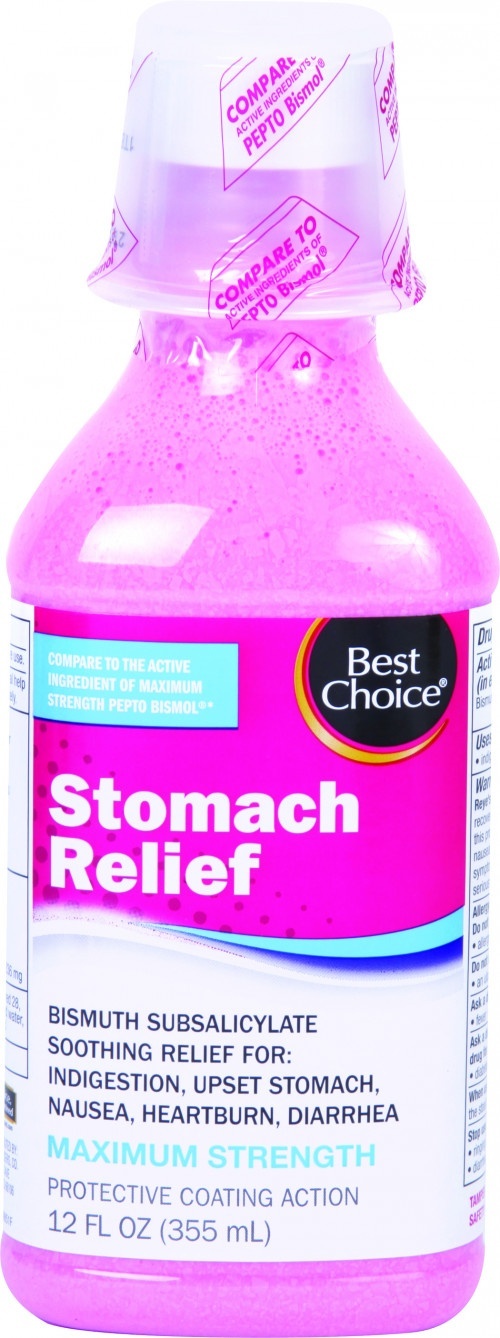 slide 1 of 1, Best Choice Maximum Strength Stomach Relief, 12 oz