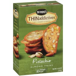 Nonni's Thin Addictives Cookies Pistachio Almond Thins