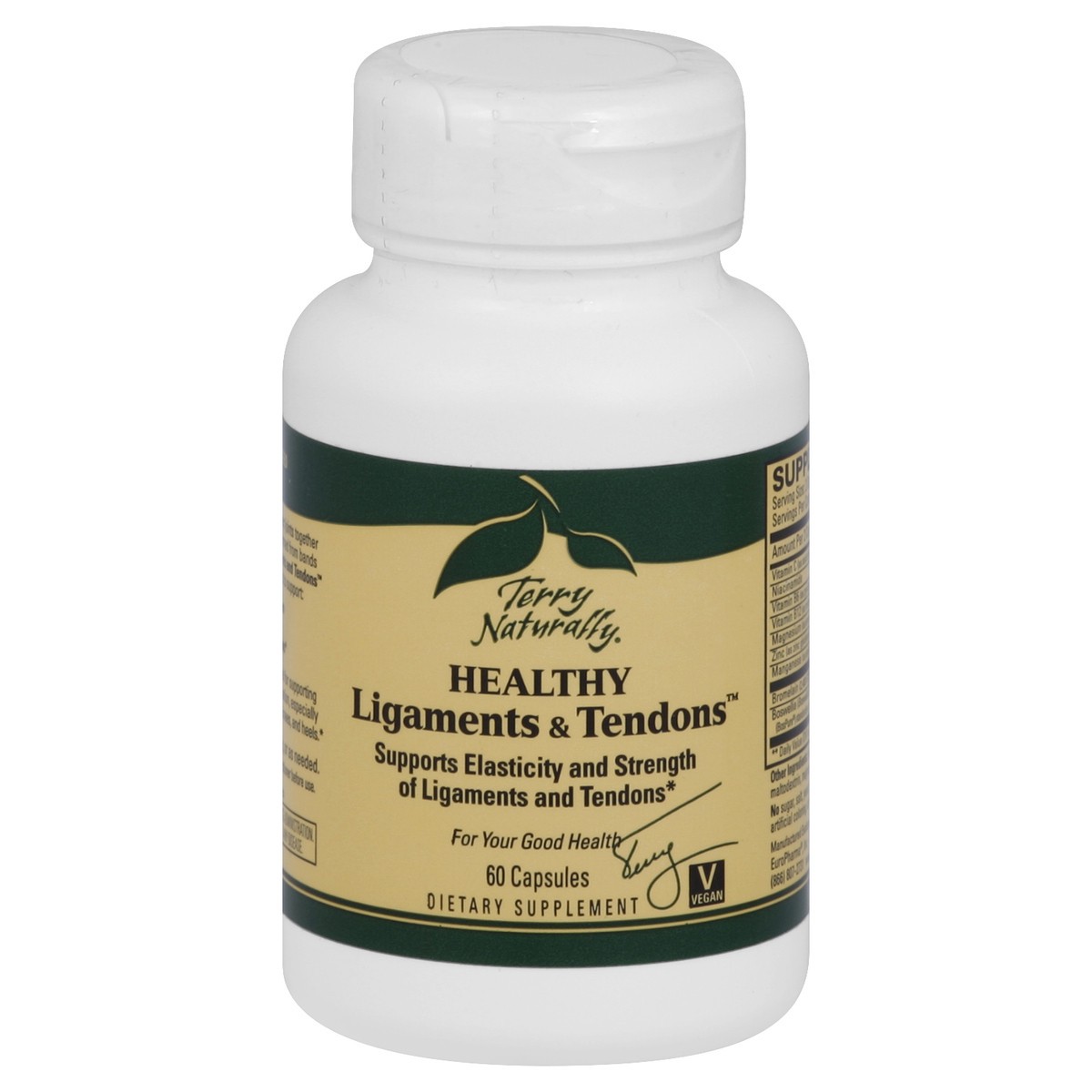 slide 3 of 3, Terry Naturally Healthy Ligaments & Tendons, 60 cups