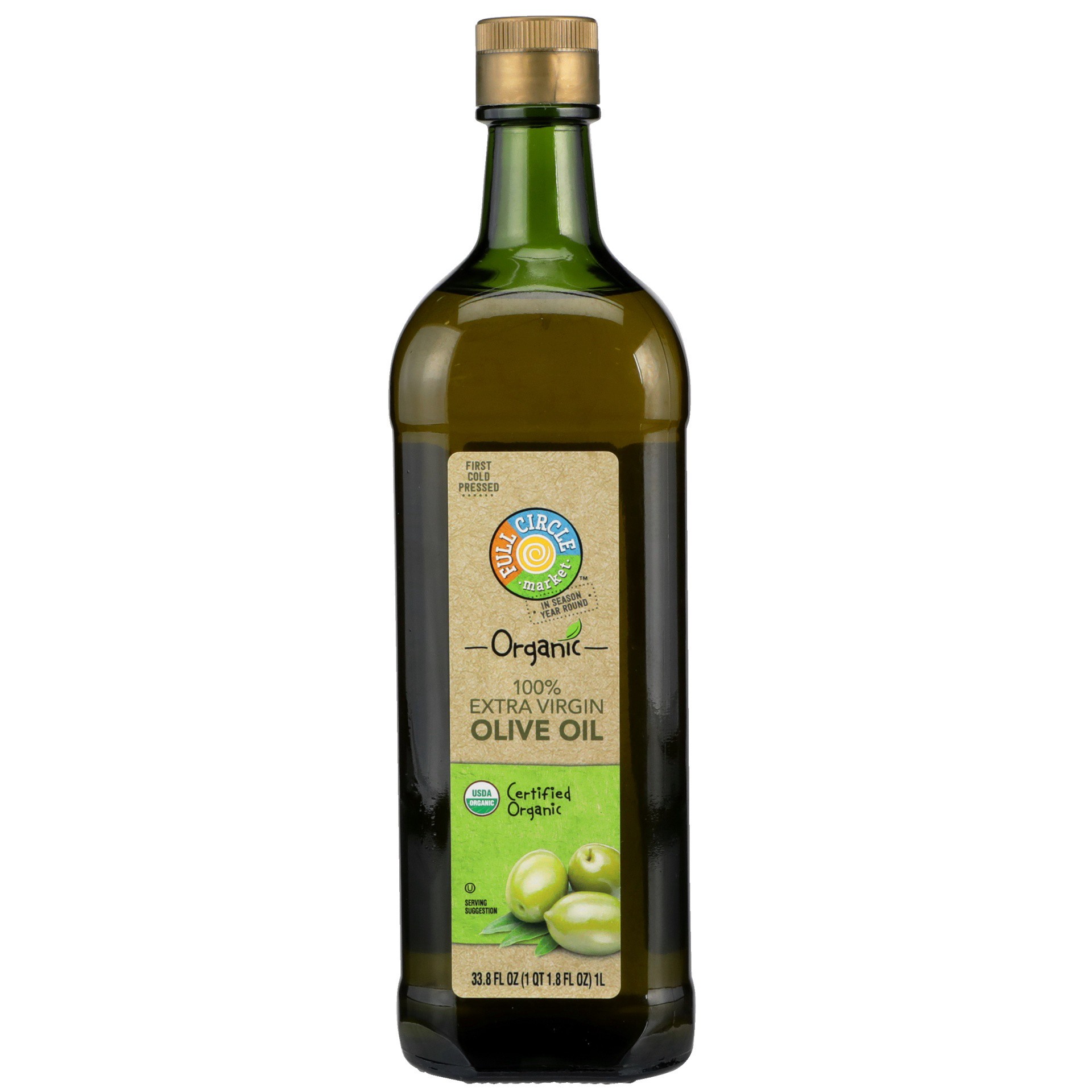 slide 1 of 9, Full Circle Market Organic 100% Extra Virgin Olive Oil 33.8 fl oz, 33.8 fl oz