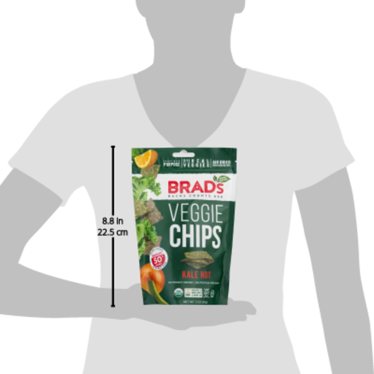 slide 3 of 11, Brad's Kale Chips Hot, 3 oz