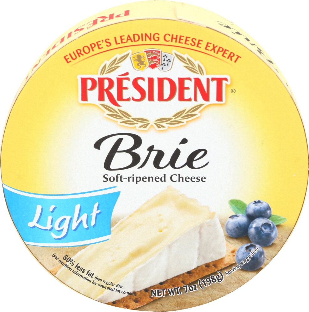 Président Soft-Ripened Light Cheese Brie 7 oz | Shipt