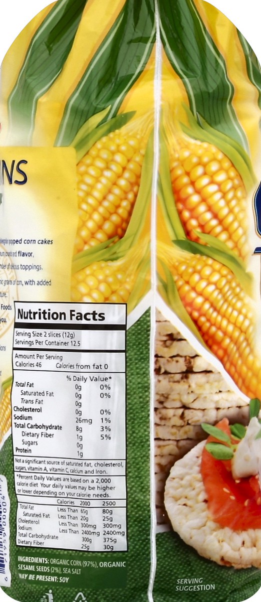 slide 3 of 5, Real Foods Corn Thins 25 ea, 25 ct