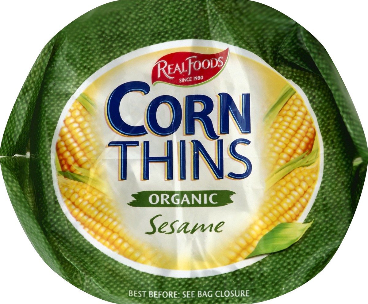 slide 4 of 5, Real Foods Corn Thins 25 ea, 25 ct