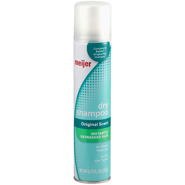 slide 1 of 1, Meijer Dry Shampoo Regular Scent, 6.73 oz