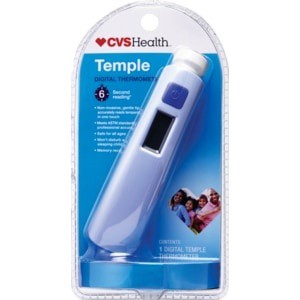 slide 1 of 1, CVS Health Digital Temple Thermometer, 1 ct