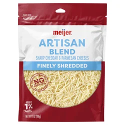 Meijer Shred Chs Artisan Sharp Cheddar &
