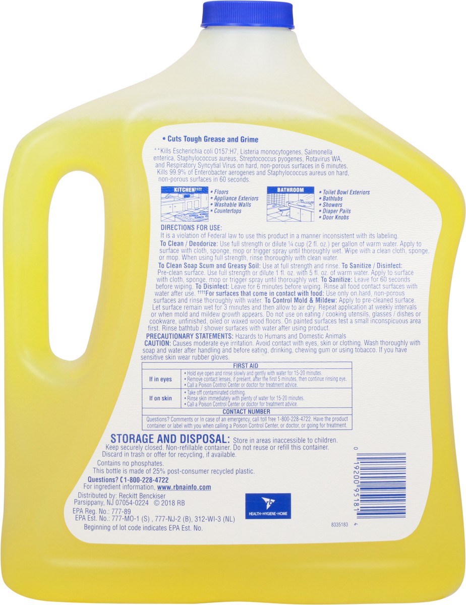 slide 2 of 9, Lysol Apc Lem Sunflw, 90 oz