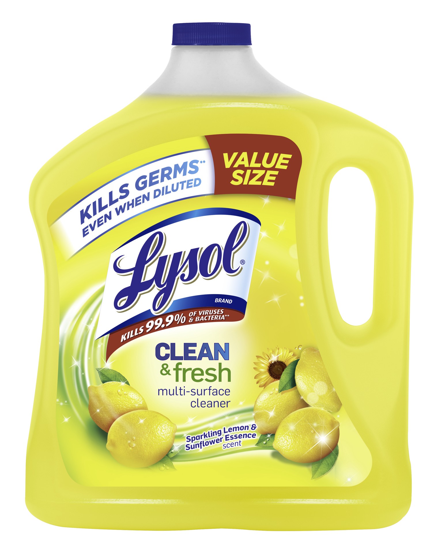 slide 1 of 9, Lysol Apc Lem Sunflw, 90 oz