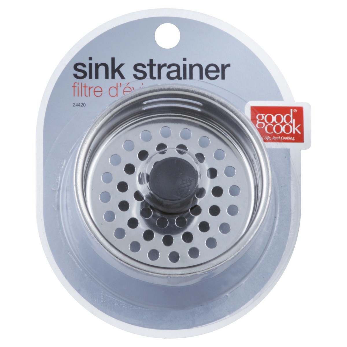slide 1 of 3, Good Cook Stainless Steel Sink Strainer, 1 ct
