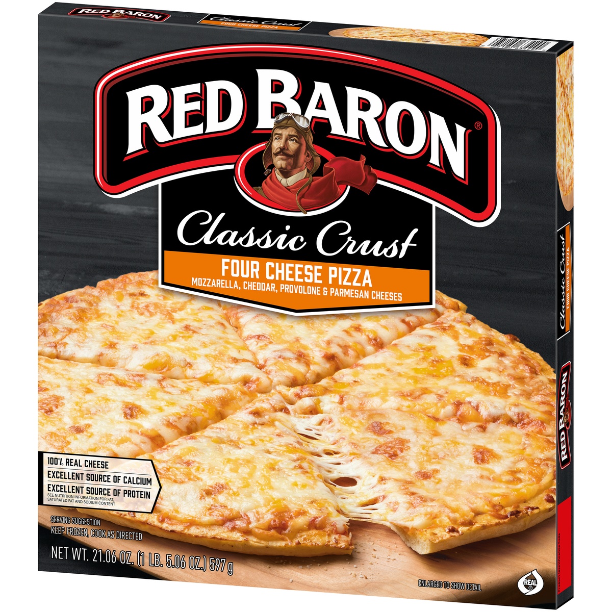 slide 3 of 11, Red Baron Classic Crust Four Cheese Pizza, 20.66 oz