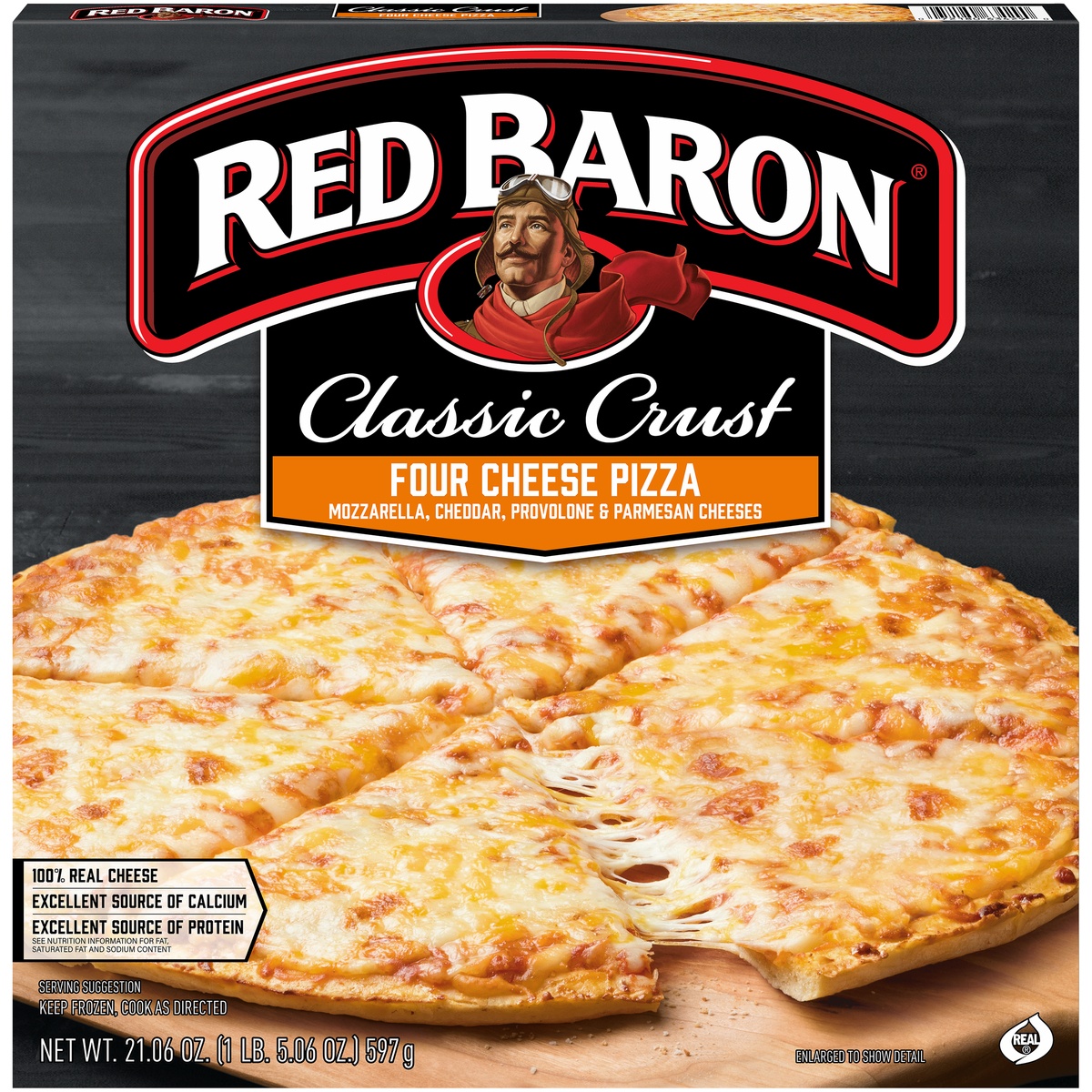 slide 1 of 11, Red Baron Classic Crust Four Cheese Pizza, 20.66 oz