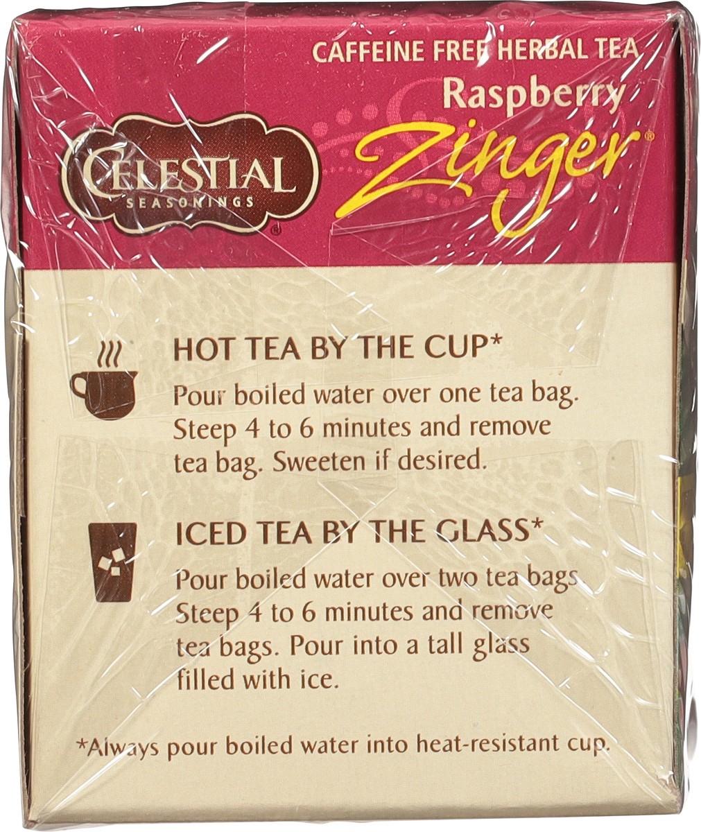 slide 4 of 8, Celestial Seasonings Tea - Raspberry Zinger Herb - 20 ct, 20 ct; 0.075 oz